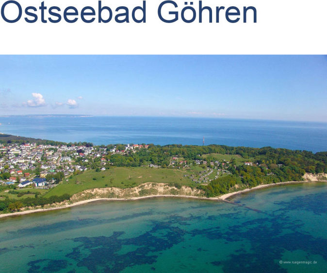 Luftaufnahme des Ostseebades Göhren